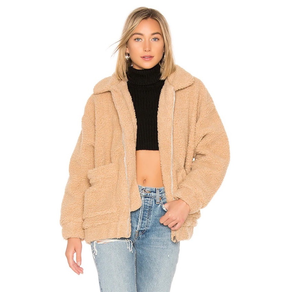 I AM GIA Caramel Teddy Coat
